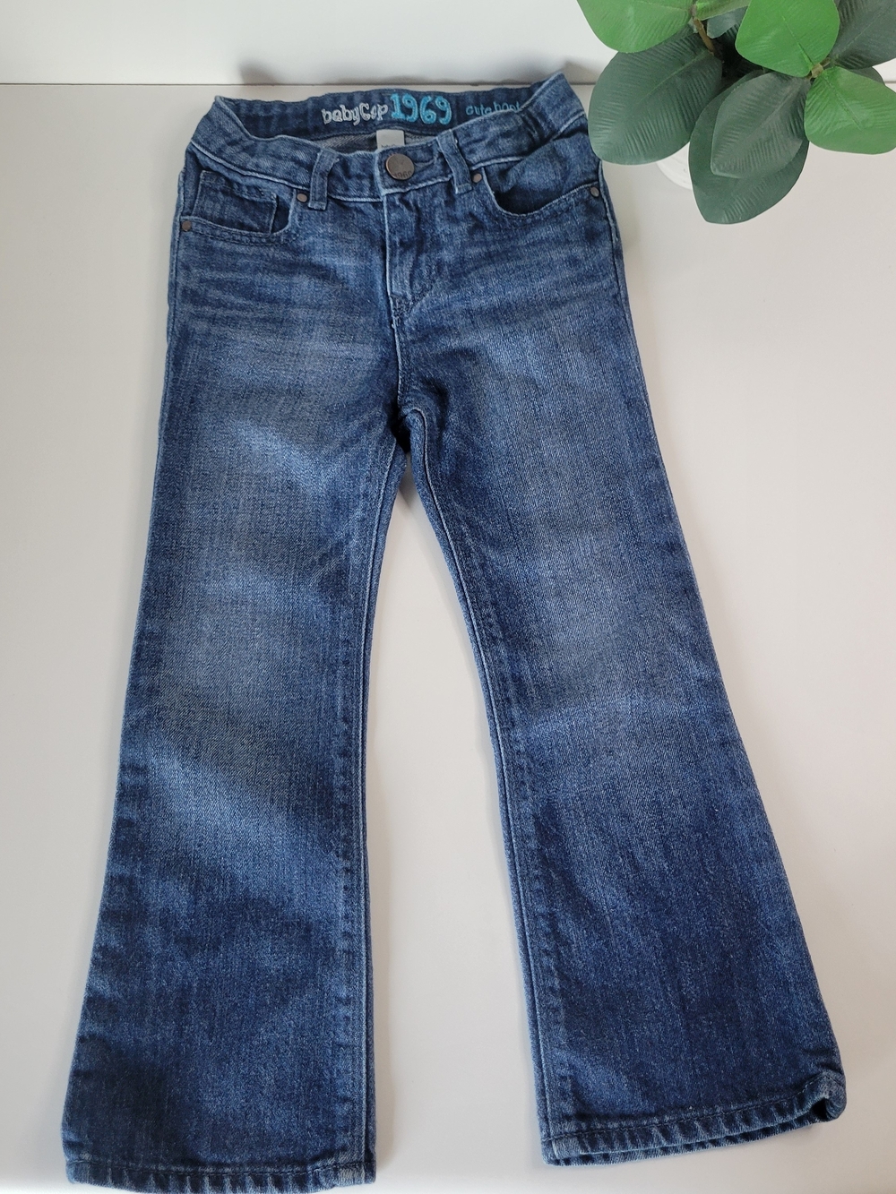 GAP 1969 Girls' Dark Blue Flare Jeans Size 4